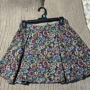 BCBGeneration Multicolor Floral Skater Skirt